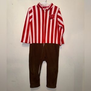 ✨3/$12 Wisconsin Badger 4T Fleece Mascot Outfit